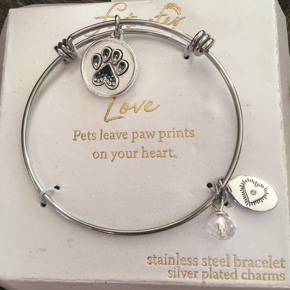LA Gem footnotes loved pet adjustable bracelet